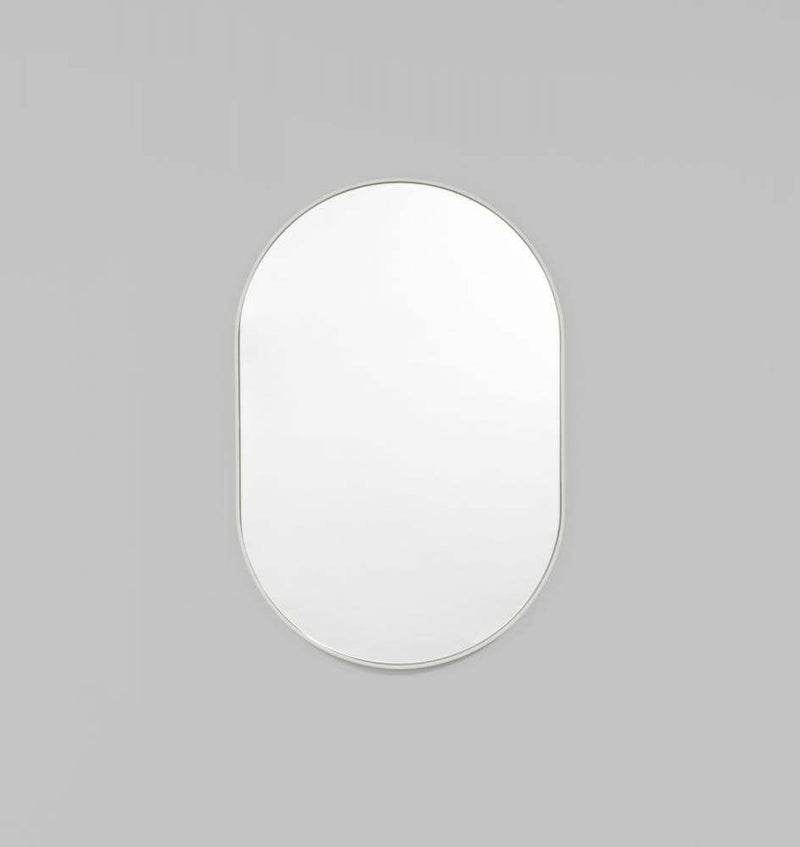 Middle of Nowhere Mirrors Dove Middle of Nowhere Bjorn Oval Mirror - Dove