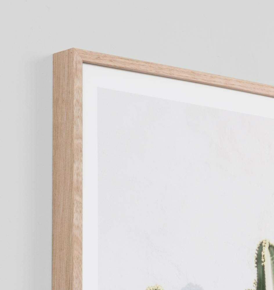Oak framed Middle of Nowhere Cactus Resort photographic print for modern decor