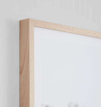 Framed oak photographic print titled Middle of Nowhere California Vista with glass cover