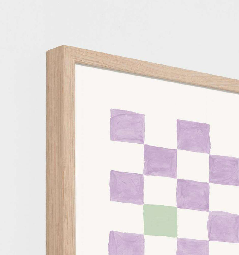 Middle of Nowhere Prints Middle of Nowhere 'Check Mate' Print, Lilac