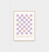 Middle of Nowhere Prints Middle of Nowhere 'Check Mate' Print, Lilac