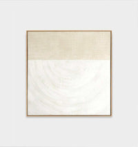 Middle of Nowhere Middle of Nowhere - Curve White 1 Framed Painting (7577445138681)