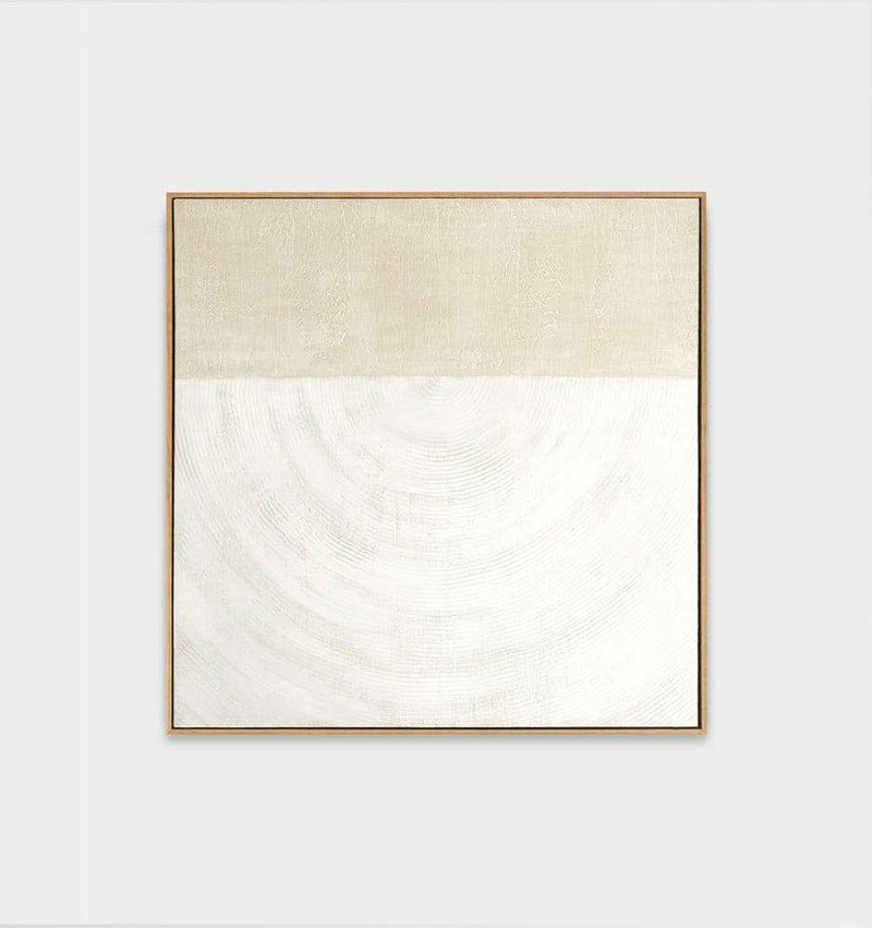 Middle of Nowhere Middle of Nowhere - Curve White 1 Framed Painting (7577445138681)