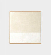 Middle of Nowhere Middle of Nowhere - Curve White 2 Framed Painting