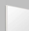 Middle of Nowhere Flynn Leaner Mirror in bright white with minimalist wooden frame and matte finish