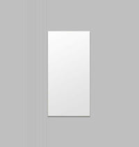 Middle of Nowhere Flynn white wooden leaner mirror with matte finish in medium size