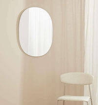 Middle of Nowhere Mirrors Middle of Nowhere Miller White Mirror, 60 x 75cm (6736933257404)