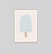 Middle of Nowhere Prints Middle of Nowhere Popsicle Pal Bubblegum 1 Framed Print