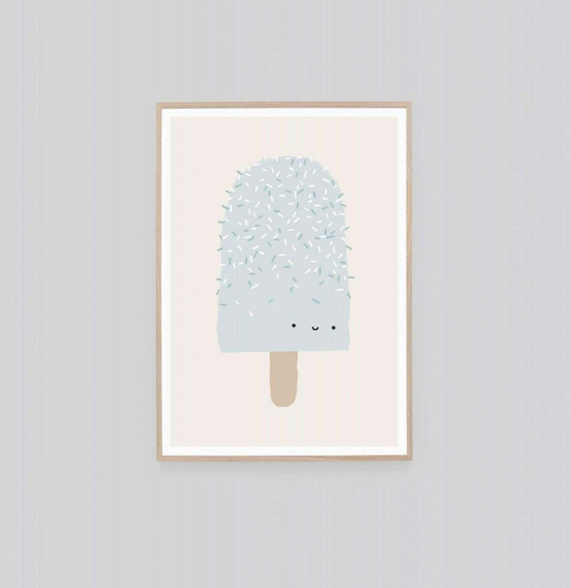 Middle of Nowhere Prints Middle of Nowhere Popsicle Pal Bubblegum 1 Framed Print