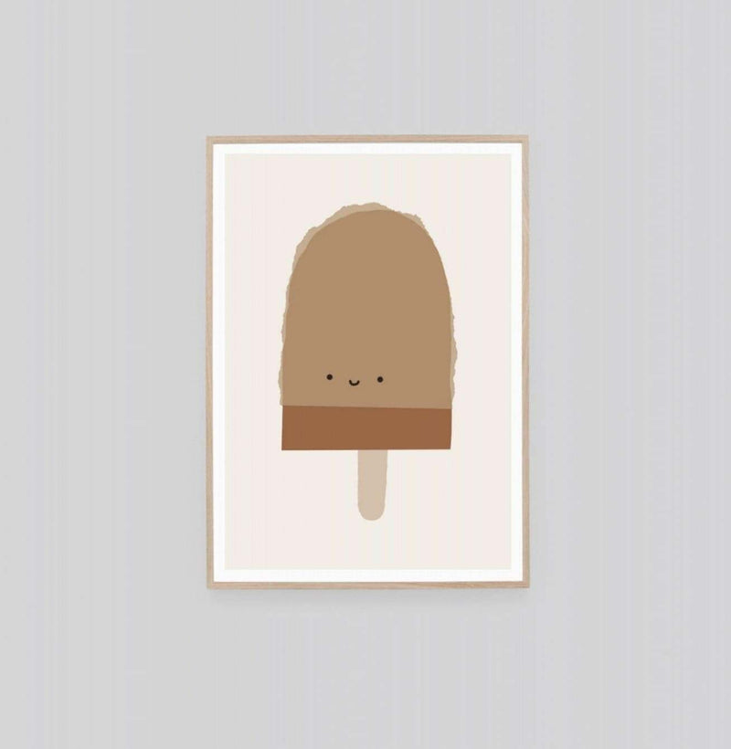 Middle of Nowhere Prints Middle of Nowhere Popsicle Pal Chocolate 2 Framed Print