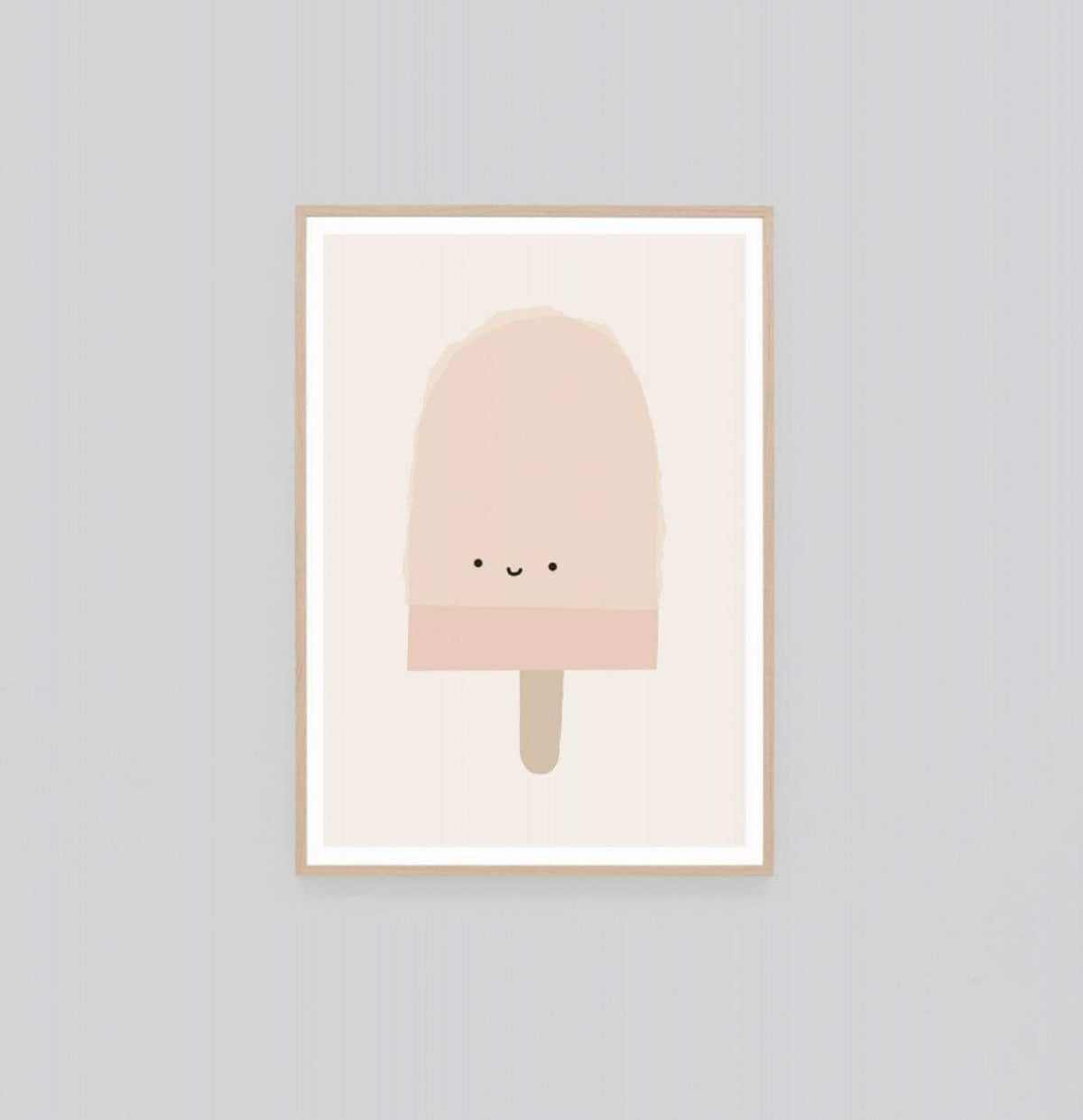 Middle of Nowhere Prints Middle of Nowhere Popsicle Pal Strawberry 2 Framed Print