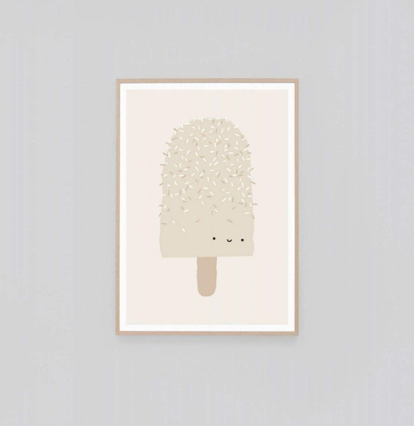 Popsicle Pal Vanilla 1 — framed art print by Middle of Nowhere | Norsu Interiors
