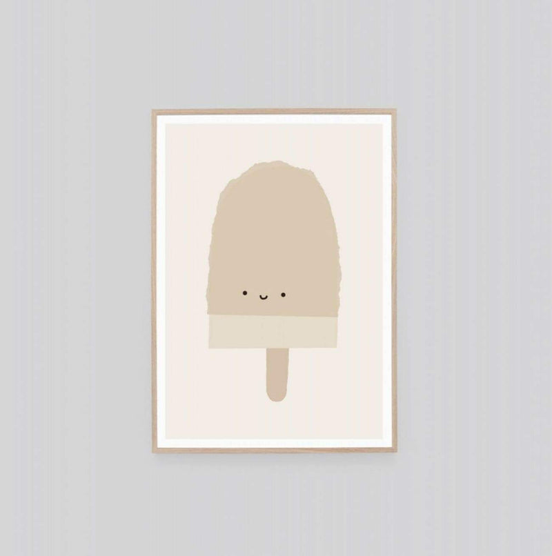 Middle of Nowhere Prints Middle of Nowhere Popsicle Pal Vanilla 2 Framed Print