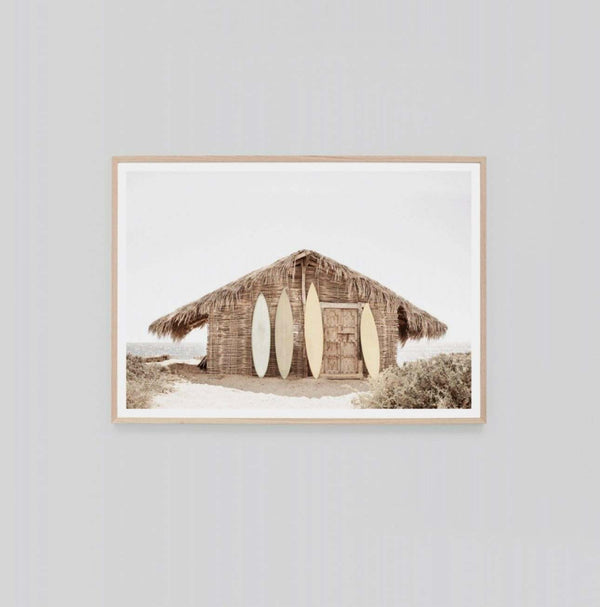 Surf Hut — framed art print by Middle of Nowhere | Norsu Interiors