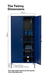 Mustard Made Lockers Mustard Made Locker - The Twinny Navy (6284438241468)