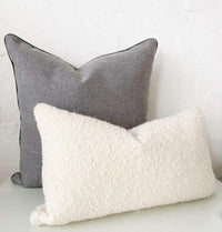 norsu interiors Cushions norsuHOME Cushion, Lindeman Steel with Charcoal Piping (4753550213204)