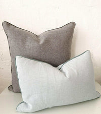 norsu interiors Cushions norsuHOME Cushion, Lindeman Steel with Charcoal Piping (4753550213204)