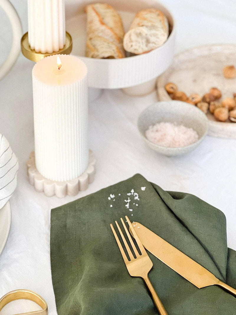 Makes Scents Of It placemats & coasters Make Scents of It Marble Candle Coaster - Travertine (7489219297529)