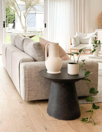 norsuHOME sofa in a bright living room with light wood flooring and modern decor