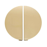 norsu Studio Solid Brass half moon handle for doors and cupboards luxury brass hardware
