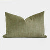 Olive green norsu Studio Washable Cushion with soft textured fabric and machine-washable cover