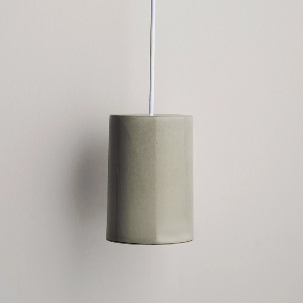 Robert Gordon Cylinder pendant light, olive | Norsu Interiors