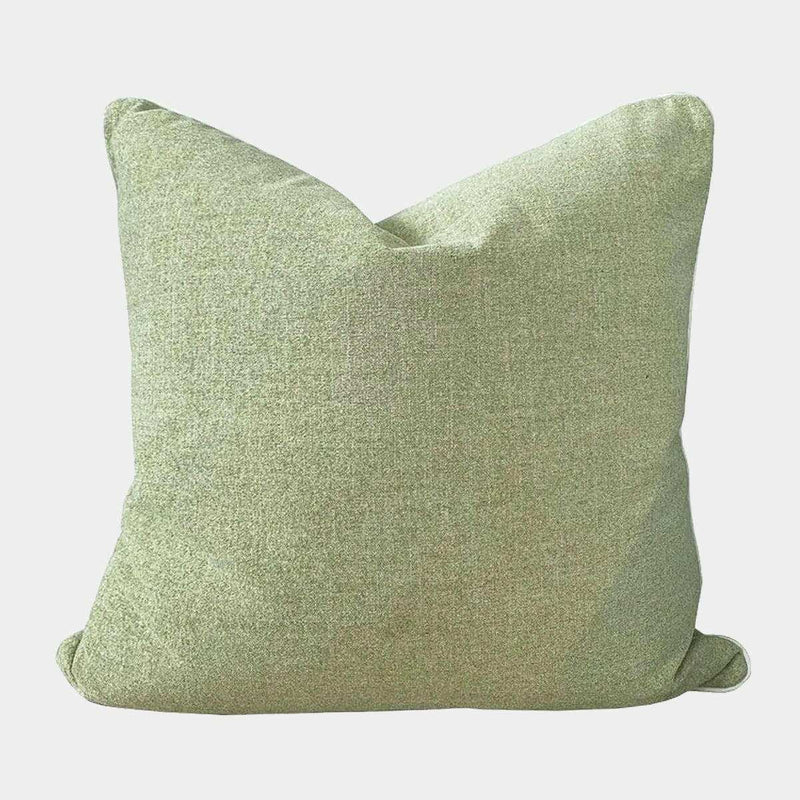 norsuHOME Cushion Parissi Pistachio green fabric decorative pillow handcrafted in Melbourne
