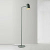 Pia Floor Lamp in sage green with minimalist architectural design and adjustable head