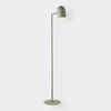 Pia Floor Lamp in sage green with sleek architectural design and footswitch on/off for bedroom or office use