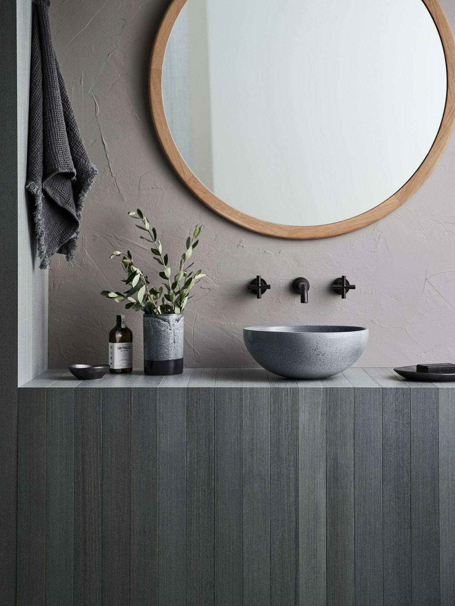 Robert Gordon Interiors Basins Robert Gordon Clay 340 Dish Hand Basin - Storm (7517831102713)