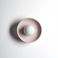 Robert Gordon Dish Wall Sconce, Rose Quartz