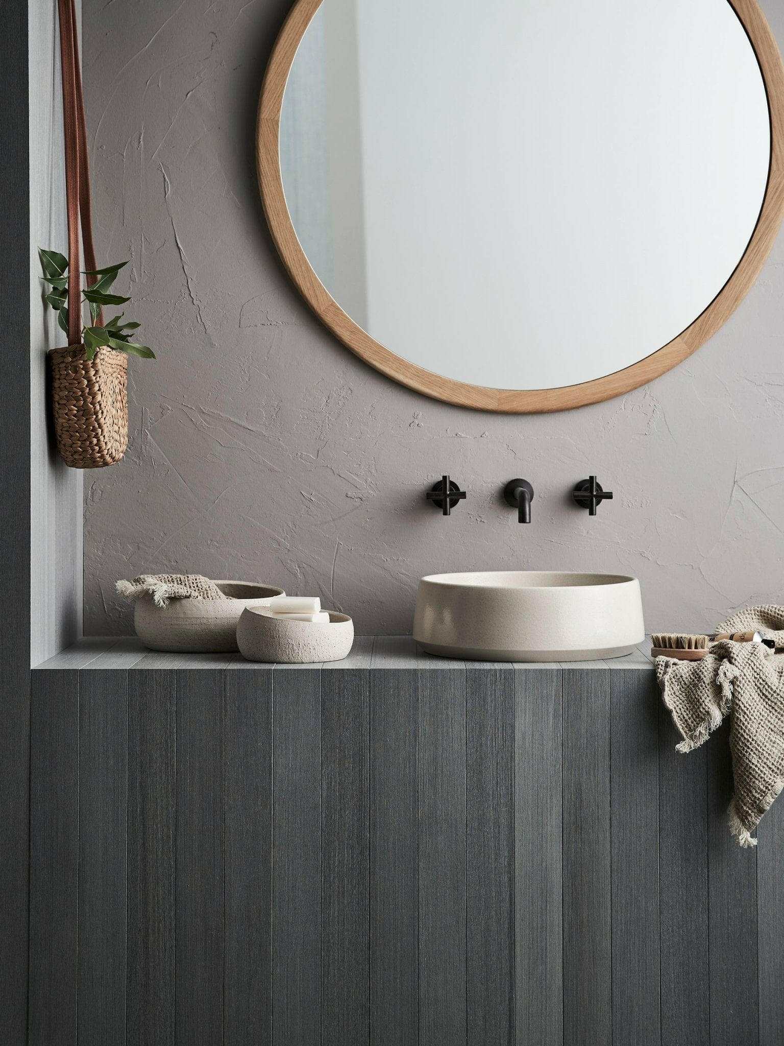 Robert Gordon Interiors Basins Robert Gordon Kiln 360 Round Hand Basin - Poppyseed (7517844734201)