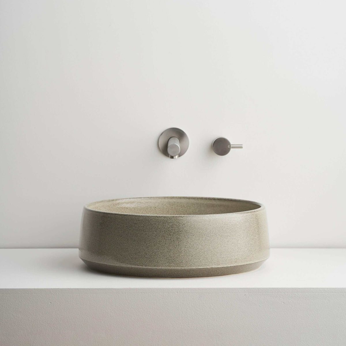 Robert Gordon Interiors Basins Robert Gordon Kiln 360 Round Hand Basin - Saltbush (7517844373753)