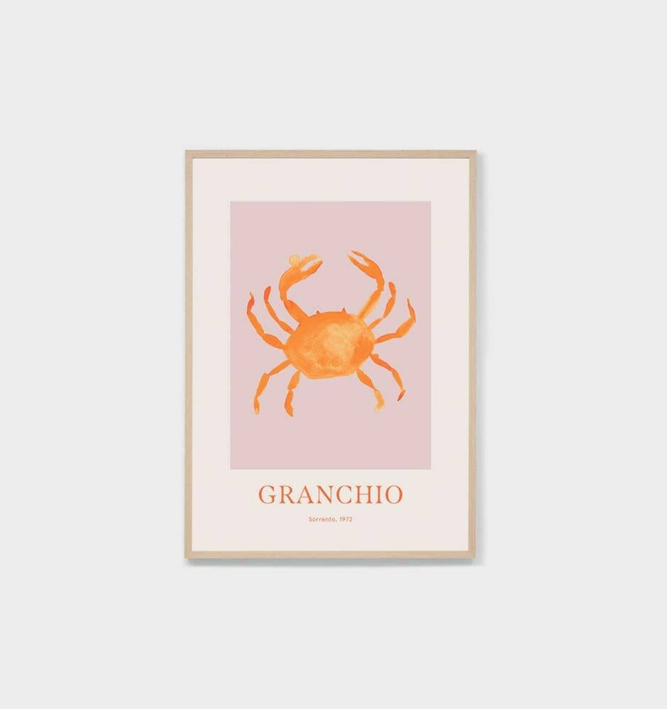Middle of Nowhere Prints Middle of Nowhere 'Sea Creature Orange 2' Print
