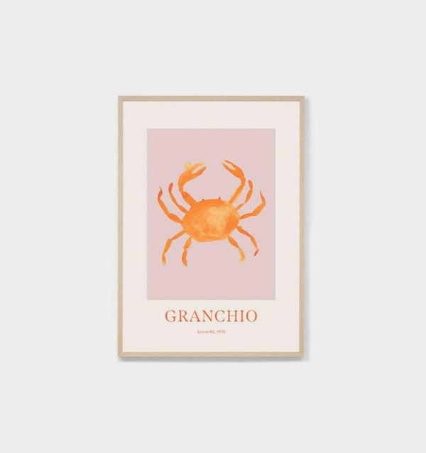 Sea Creature Orange 2 — art print by Middle of Nowhere | Norsu Interiors