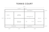 norsu interiors Prints Tennis Court Lines Print - Various Sizes (7700743422201)