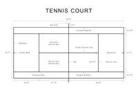 norsu interiors Prints Tennis Court Lines Print - Various Sizes (7700743422201)