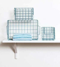 Set of three ocean baskets in varying sizes for versatile locker storage and organization