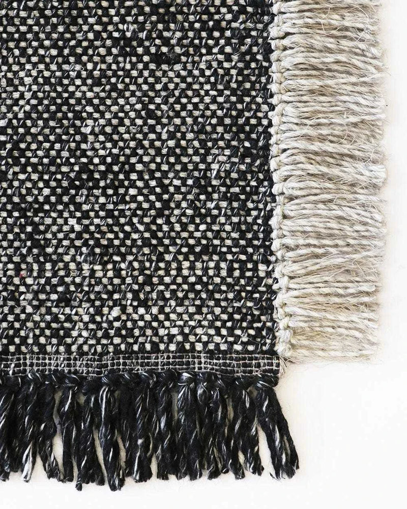 Baya Rugs Baya Ulster Floor Rug - Black/Natural (7894454403321)