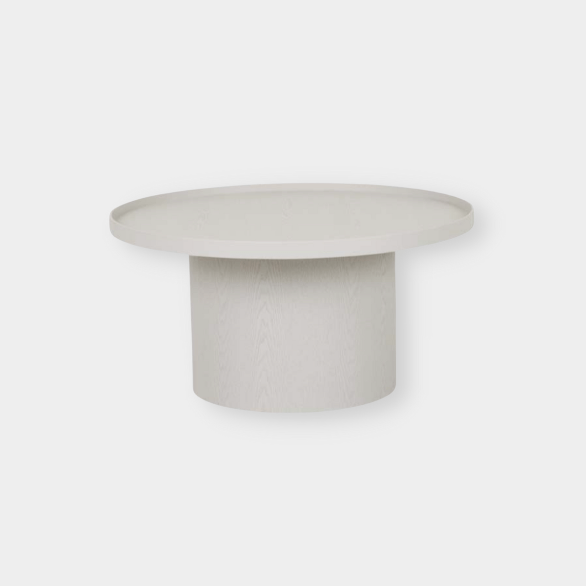 GlobeWest Classique Pedestal Coffee Table, Oyster Ash | Norsu Interiors