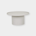 GlobeWest Classique Pedestal Coffee Table - Oyster Ash