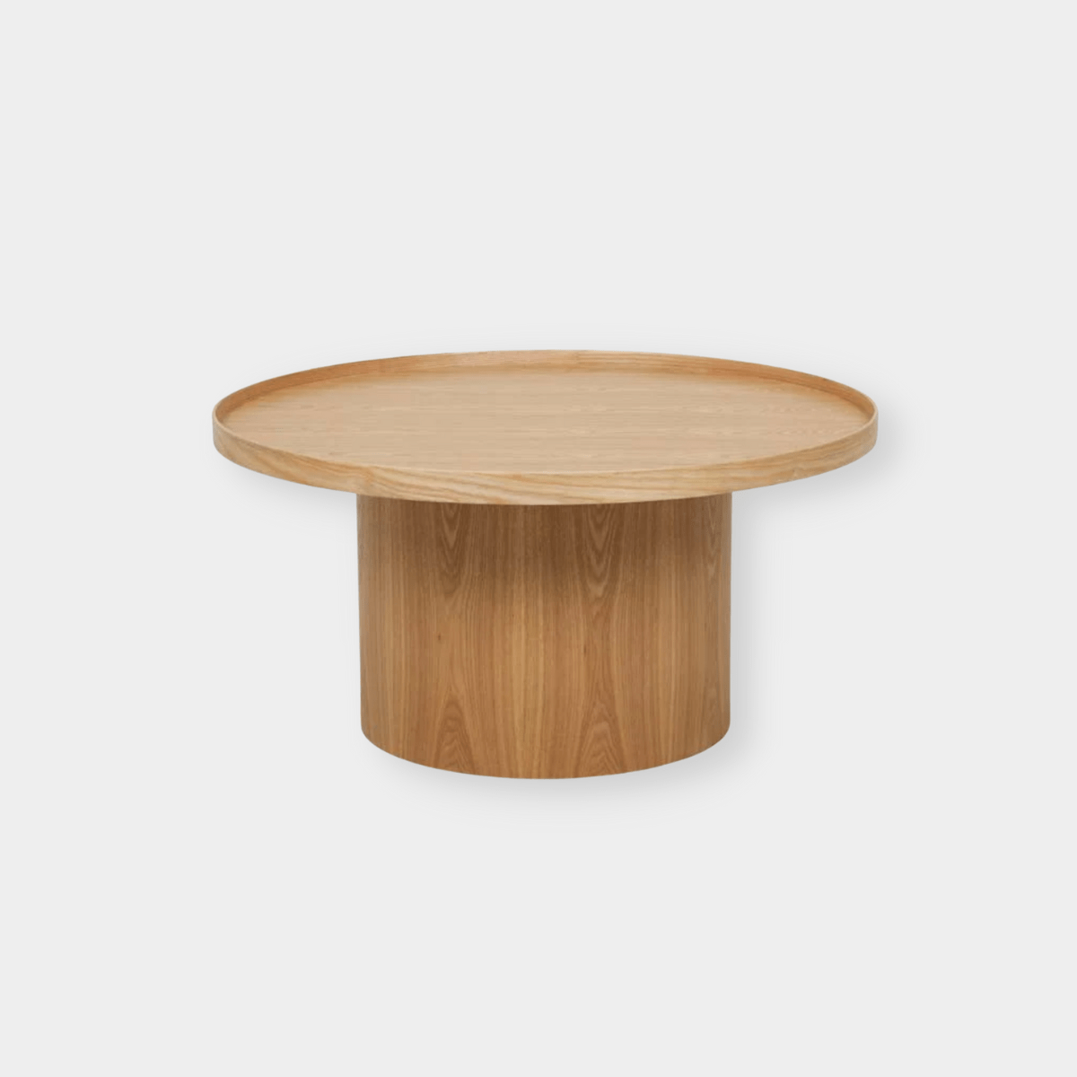 Globe West Coffee Tables Globe West Classique Pedestal Coffee Table, Natural Ash (7838057332985)