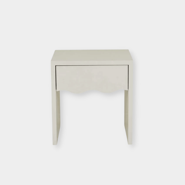 GlobeWest Artie Wave Bedside, Bone | Norsu Interiors