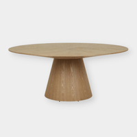Globe West Dining Tables Globe West Classique Round Dining Table, Natural Ash (7903626789113)