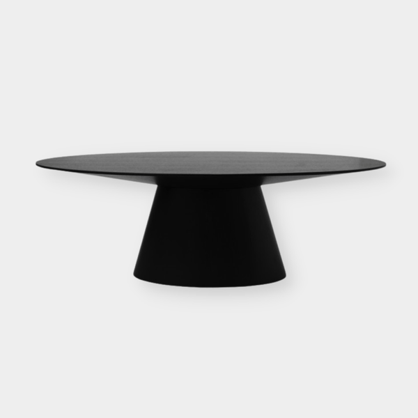 GlobeWest Classique Oval Dining Table, Matt Dark Oak | Norsu Interiors