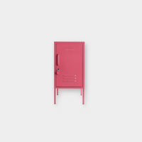 Pink Mustard Made Locker The Shorty Berry with lock, air vents, and handle on slim legs
