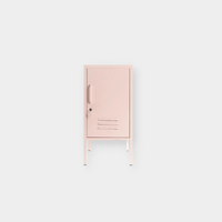 Pink Mustard Made Locker The Shorty Blush with handle, lock, air vents, and slim legs