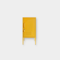 Yellow Mustard Made Locker The Shorty with lock handle and vents, compact storage unit