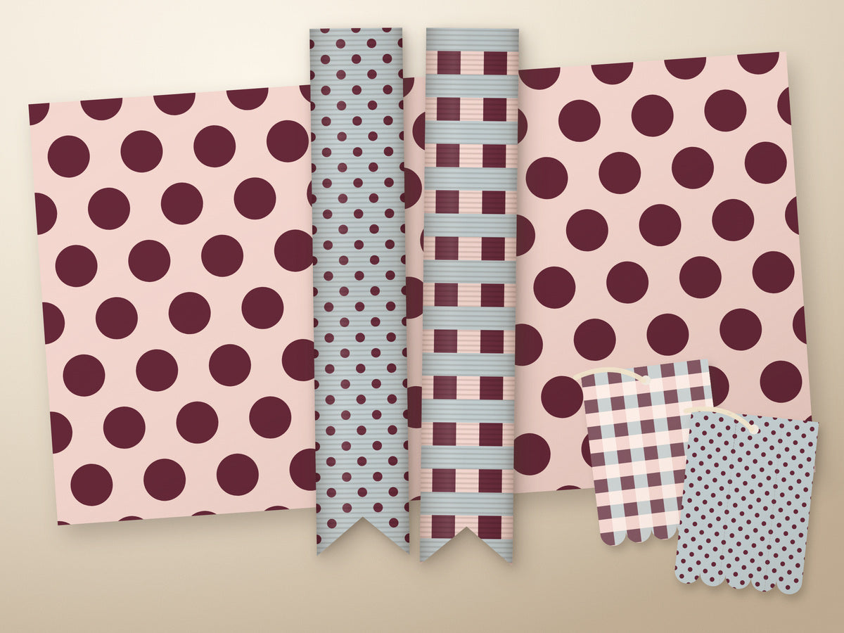 Pin spot & basket weave